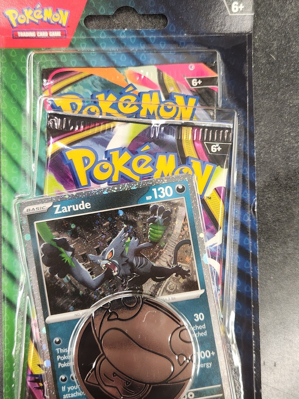 POKEMON booster 2 Pack Zarude Promo Pack - Green/Black